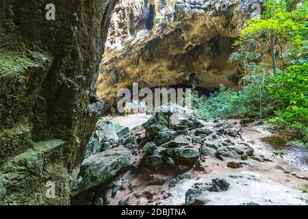 Royal pavilion in Phraya Nakorn cave, National Park Khao Sam Roi Yot, Thailand in a summer day Stock Photo