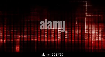 Data Network with Fast Moving Data Packets Stock Photo
