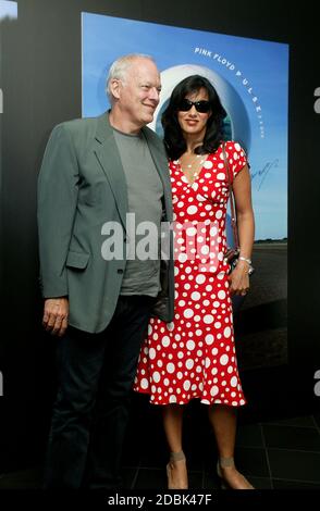 Pink Floyd at the launch of their Pulse DVD at Warner West End London 3rd July 2006 David Gilmour with wife Polly