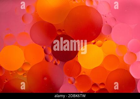 An Abstract background as a result of a mixture of water and oil Stock Photo