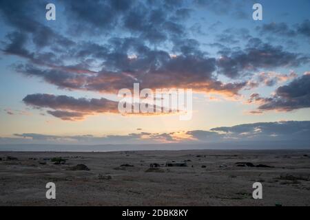 Nomad Tents in the Desser near Dead Sea, Jordan Stock Photo