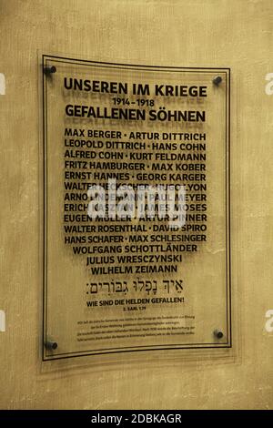 Die Neue Synagoge am Stadtpark in Görlitz wird derzeit aufwendig saniert und soll Anfang Dezember als Europäisches Kulturzentrum wieder eröffnet werde Stock Photo