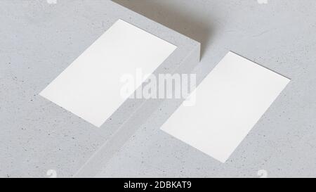 Business Card Mock Up 3d rendering Stock Photo