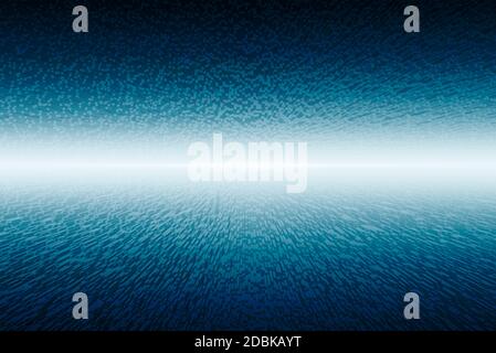 abstract background with blue perspective pattern and light Stock Photo