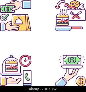 Meal kit delivery RGB color icon Stock Vector Image & Art - Alamy