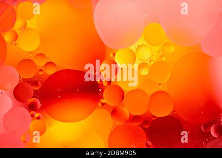 An Abstract background as a result of a mixture of water and oil Stock Photo