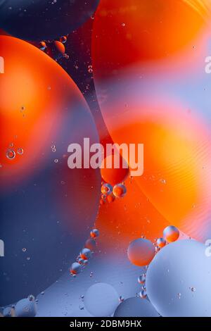 An Abstract background as a result of a mixture of water and oil Stock Photo