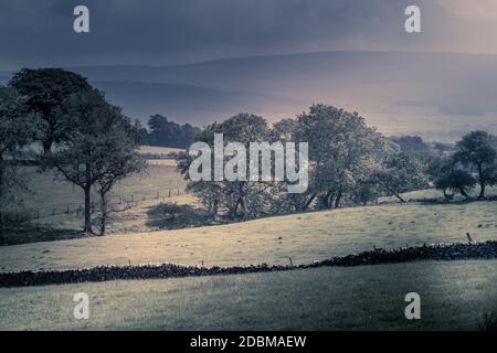 Northwest English countryside between the rain showers UK Stock Photo