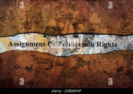 Assignment of publication rights Stock Photo - Alamy