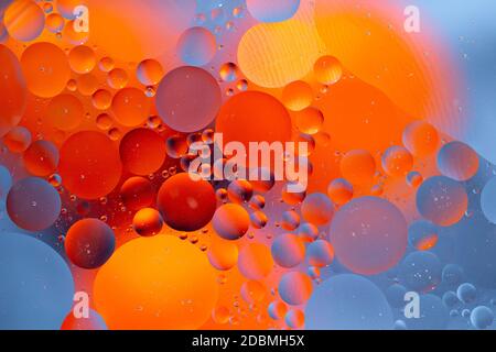 An Abstract background as a result of a mixture of water and oil Stock Photo