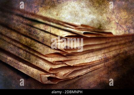 Pile of newspaper grunge concept Stock Photo