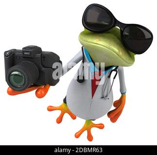 Frog doctor - 3D Illustration Stock Photo