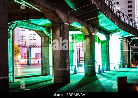 Elephant nose Park of illumination. Shooting Location: Yokohama-city kanagawa prefecture Stock Photo