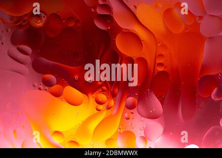 An Abstract background as a result of a mixture of water and oil Stock Photo
