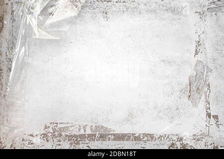 Grungy billboard wall with old tape residue. Horizontal background fully editable. It can be used as a poster, wallpaper, design t-shirts and more. Stock Photo