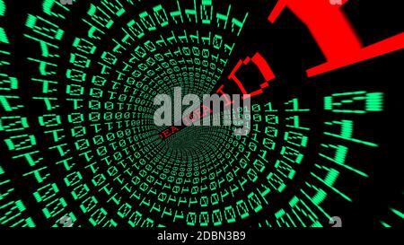 Idea data tunnel Stock Photo
