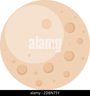 Isolated moon road to sapace icon - Vector Stock Vector