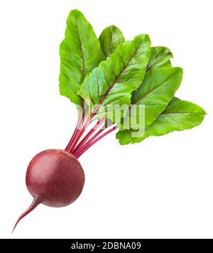 beetroot isolated on white background, clipping path, full depth of field Stock Photo