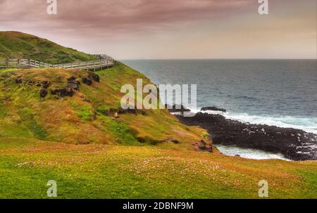 Beautiful australian coastline.Phillip Island. Hdr Shot Stock Photo