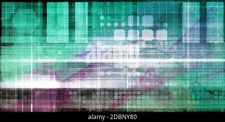 Cyber Security Professional as a Digital Concept Art Stock Photo