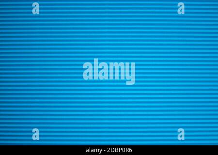 Blue corrugated paper texture. Abstract blue background Stock Photo