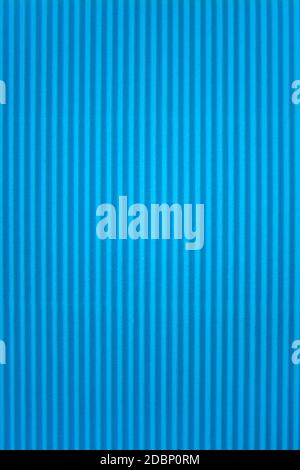 Blue corrugated paper texture. Abstract blue background Stock Photo