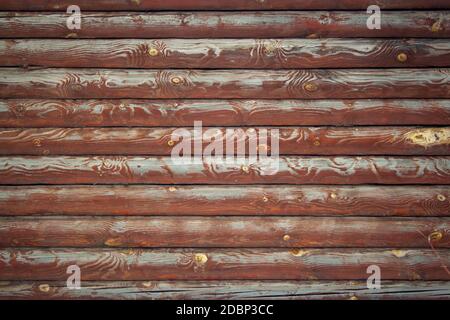 Brown logs texture. Vertical logs pattern background Stock Photo