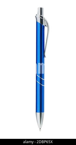 blue pen on the white Stock Photo