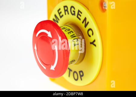 EMERGENCY STOP Stock Photo