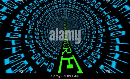 Future data tunnel Stock Photo