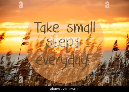 It is better to take many small steps in the - Quote