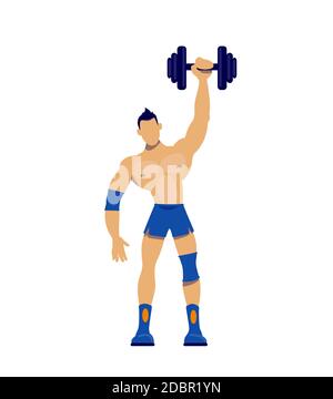 Gym Equipment Flat Color Vector Objects Set. Bodybuilding