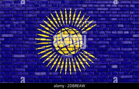 flag of Commonwealth of Nations painted on brick w Stock Photo - Alamy