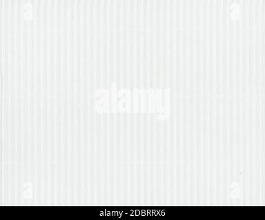 white corrugated cardboard texture useful as a background Stock Photo