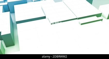 Systems Concept Abstract Background with Dynamic Data Blocks Stock Photo