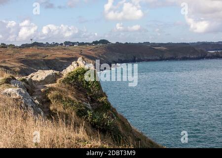 Pointe du Grouin in Cancale. Emerald Coast, Brittany, France , Stock Photo