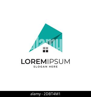 real estate symbol logo design template Stock Vector