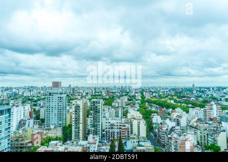 The skyline of Buenos Aires Stock Photo