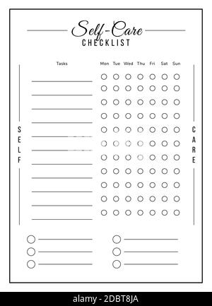 Month task minimalist planner page design. Timetable grid to write task ...