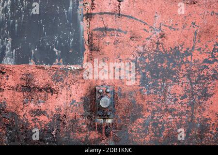 Background texture of scratched rusted steel Stock Photo