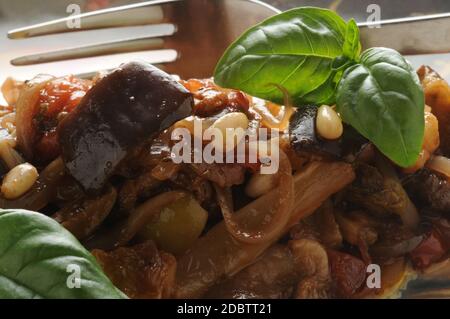 Close up on sicilian caponata .Italian cuisine Stock Photo