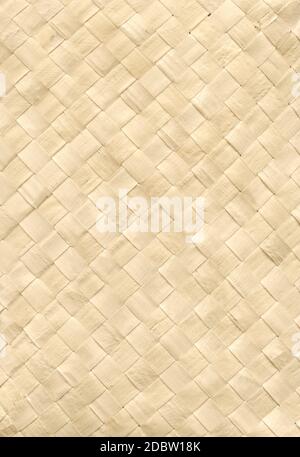 Woven bamboo mat texture banner Stock Photo