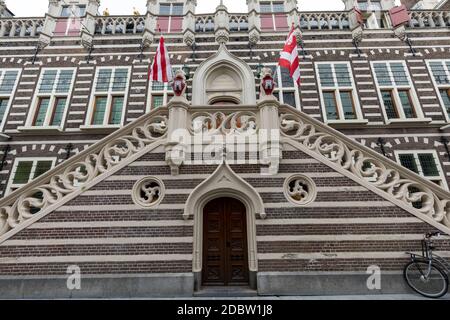 Stadthuis, facade of city hall in Alkmaar, North Holland, The Netherlands Stock Photo