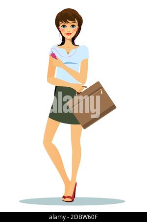 green skirt red shoes