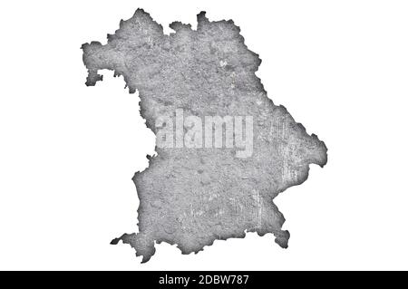 Map of Bavaria on weathered concrete Stock Photo - Alamy