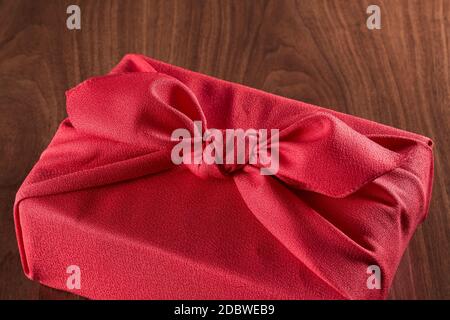 Parcel Wrapped In Japanese Wrapping Cloth Stock Photo - Alamy