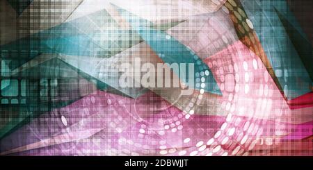 System Integration Technology Futuristic Platform Concept Art Stock Photo