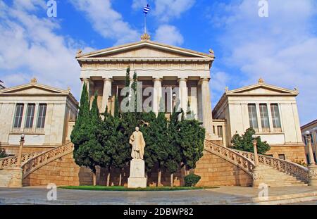 National Library of Greece in Athens Stock Photo