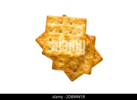 Sugar Crackers on a white background Stock Photo