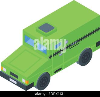 Bank machine icon. Isometric of bank machine vector icon for web design isolated on white background Stock Vector